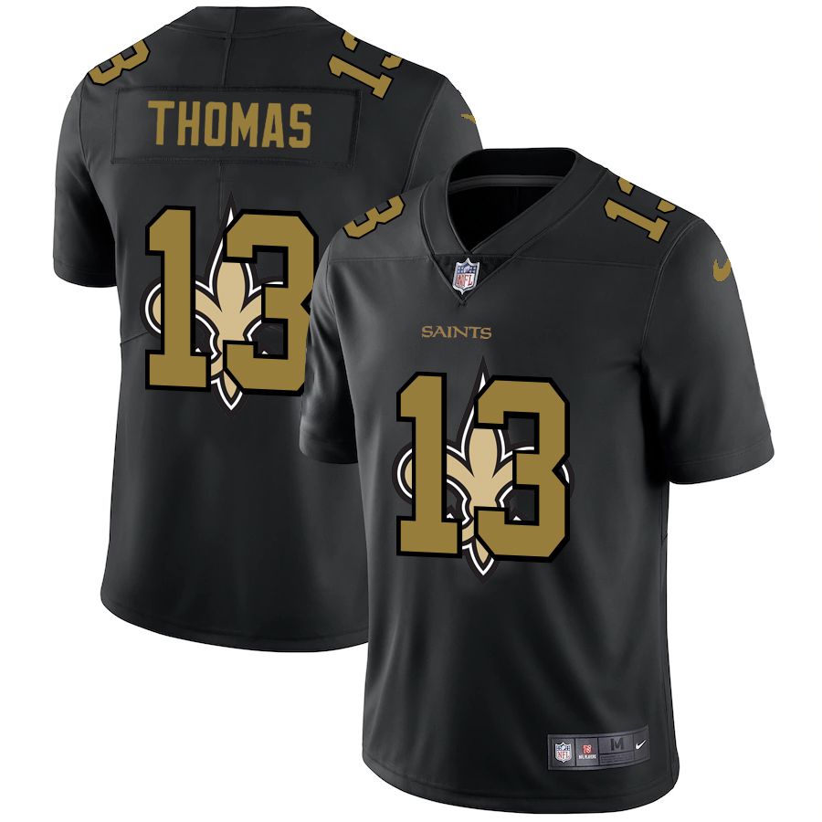 Men New Orleans Saints 13 Thomas Black shadow Nike NFL Jersey